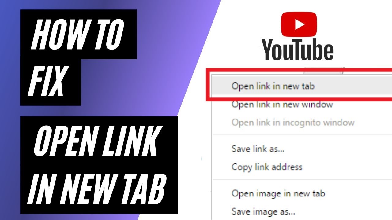 How To Fix Open Link in New Tab on : Quick and Easy