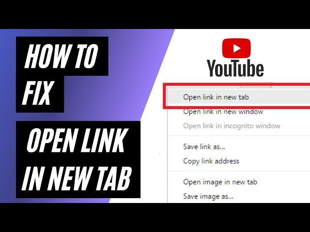 How To Fix Open Link in New Tab on : Quick and Easy