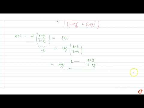If `f(x)=log((1-x)/(1+x)),` show
