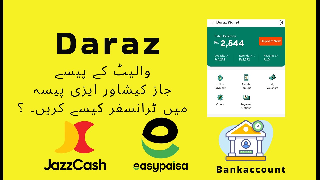 Как вывести деньги из кошелька Daraz на банковский счет