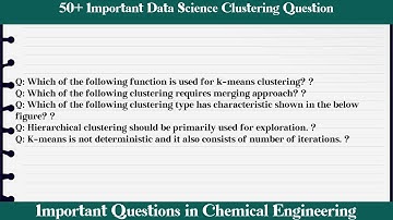 MCQ Questions Data Science Clustering with Answers