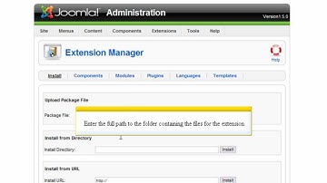 Joomla 1.5 Install Extension Manually