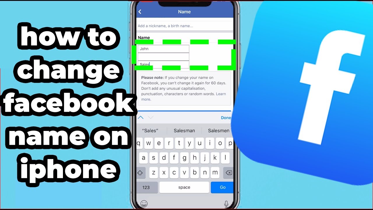 how to change your name on facebook on iphone xr