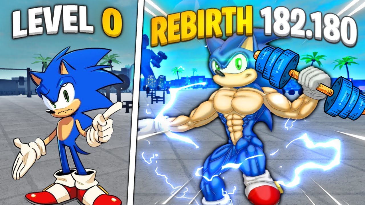 DESCOBRI COMO PEGAR FORÇA INFINITA NO MUSCLE LEGENDS MAS ESSE FOI O FIM do SONIC! ROBLOX