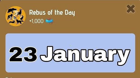 ZOO CODE TODAY /// Rebus of the Day /// 23 January #zoostory #zoocode #rebusoftheday