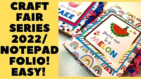 CRAFT FAIR SERIES 2022/NOTEPAD FOLIO! EASY AND SO CUTE! MUST SEE!