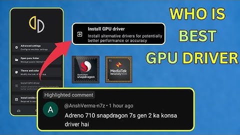 GPU Drivers :- YUZU EMULATOR Best GPU Drivers for Android