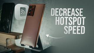 How to Decrease Hotspot Speed in Android (tutorial)