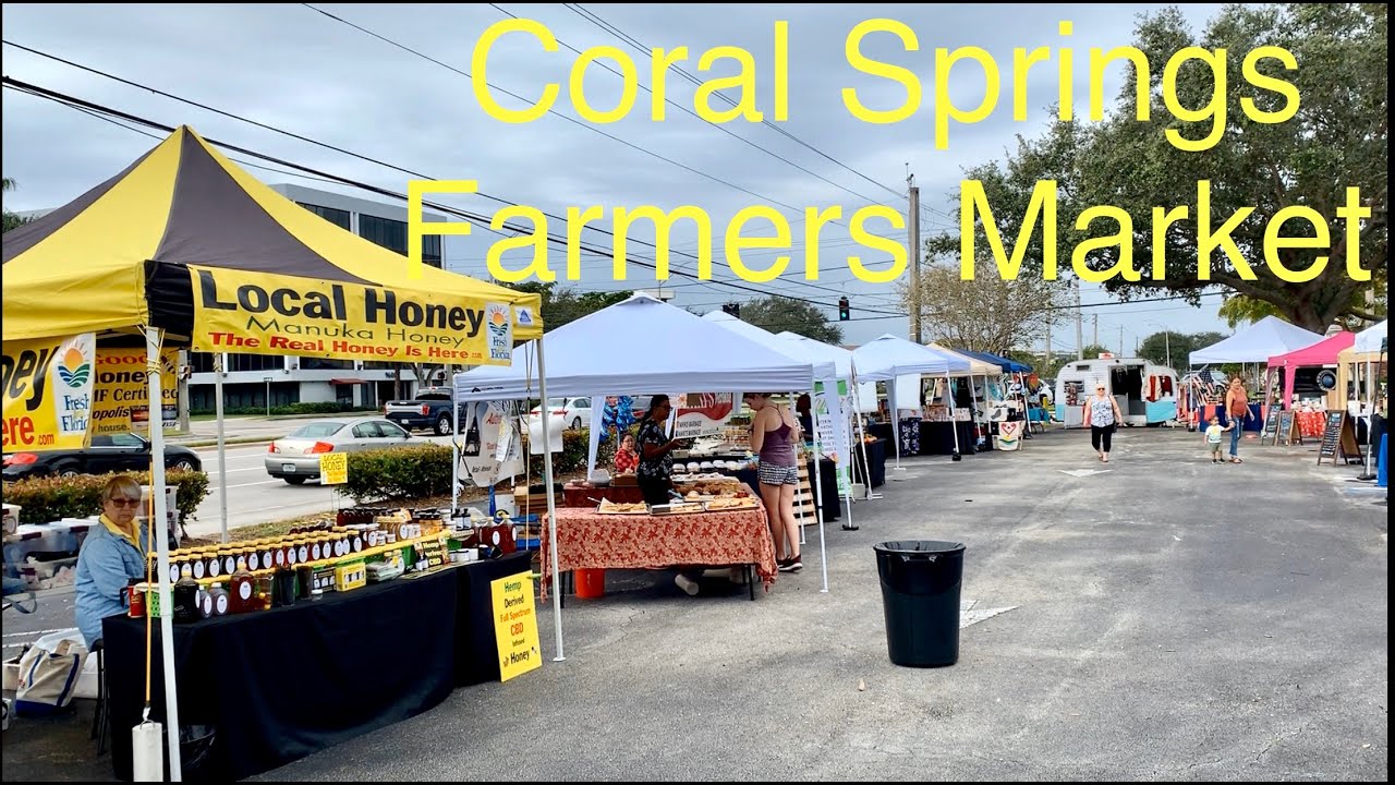 Coral Springs Farmers Market Nov. 24, 2019 YouTube