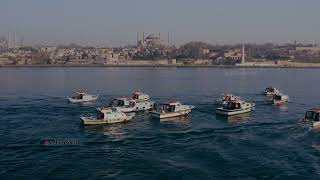 4K , Ayasofyaya Karşı Balıkçılar , Drone By Aslan Özcan