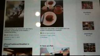 Browsing my flickr page with iPad