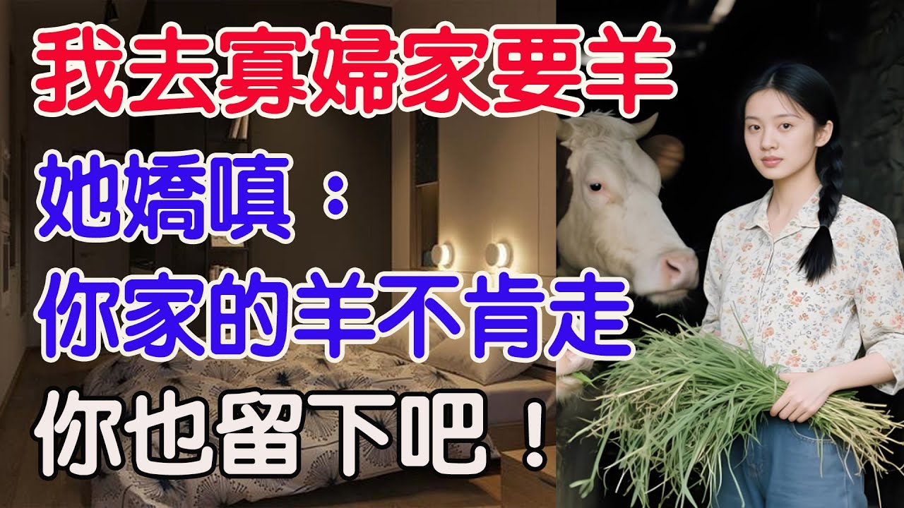 家裏羊跑到寡婦家， 我去要，83年我去寡婦家要羊，她嬌嗔：你家的羊不肯走，你也留下吧！#兩性情感 #晚年生活 #情感生活