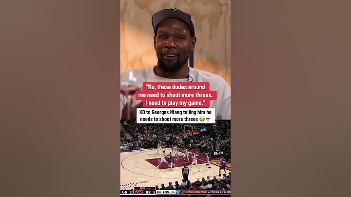 KD told Niang he will not be shooting more threes 😭 (via @MindTheGamePodcast ) #nba #basketball