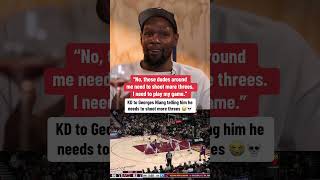 Kd Told Niang He Will Not Be Shooting More Threes Via