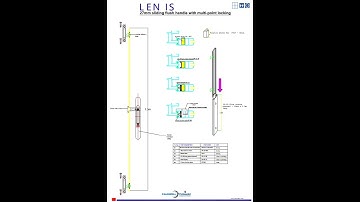 Sliding flush handle with multipoint locking in 27mm series: 9226764251
