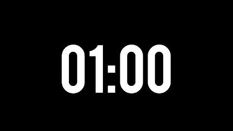 1 minute Countdown Timer - No sound