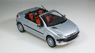 Review Peugeot 206 CC by Welly 1:24