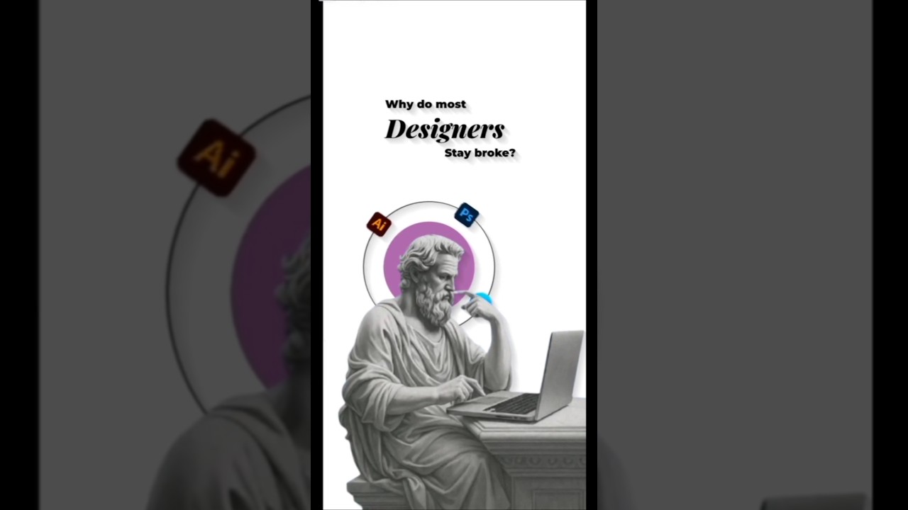 Why Most Designers Stay Broke? motion design short.Kinetic typography and animation. #MotionDesign