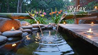 Relaxing Spa Piano + Water Sounds 🌿 Deep Sleep, Healing Music, Calm Anxiety and Mind screenshot 4