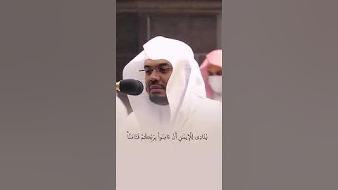 ربنا إننا سمعنا مناديا ينادي للإيمان أن آمنوا بربكم فآمنا // سورة آل عمران الشيخ ياسر الدوسري