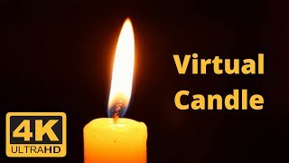 Burning Candle - Silent Meditation - 4K