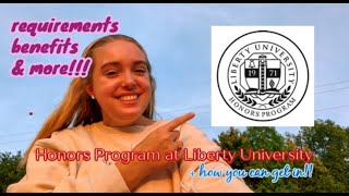 HOW I GOT INTO THE HONORS PROGRAM AT LIBERTY UNIVERSITY!!! (+ how you can too!!) | SYDNEY DEE
