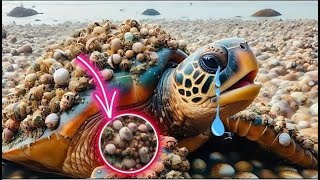 Saving sea turtles: Removing barnacles and restoring their freedom | Animal rescue compilation #2