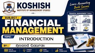 Financial Management subject (Introduction) Anand Gaurav session 2025-2028 / 07/01/2026