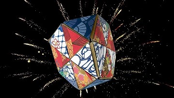 Truncated Tetrahedron from triangular flat unit (Tomoko Fuse)