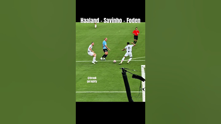 Erling Haaland makes an unreal play to Savinho who passes to Phil Foden #manchestercity #mancity