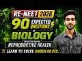 ReNEET 2026 BIOLOGY🔥 Reproductive Health : MOST Expected 90 Questions || Hemant sir