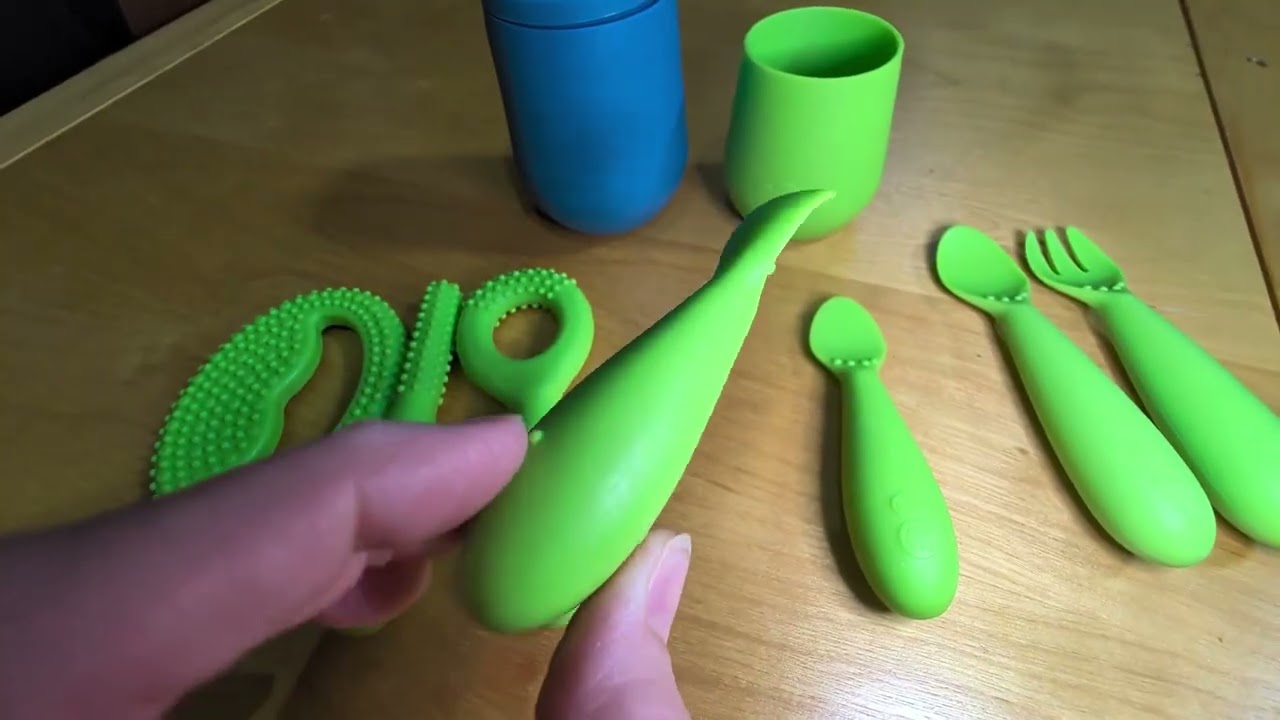 Набор мини-столовых приборов ezpz - для детей от 12 месяцев. ОБЗОР 