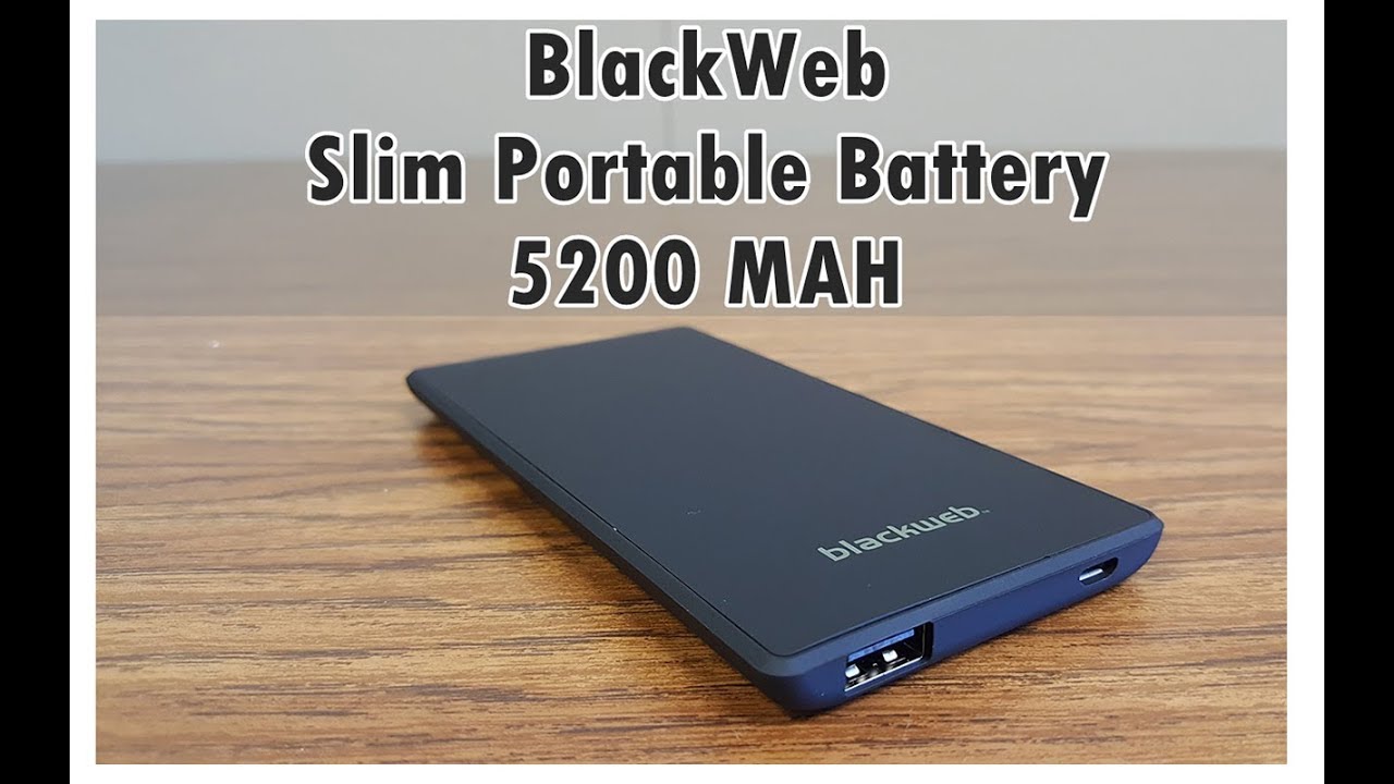 BlackWeb Portable battery - YouTube