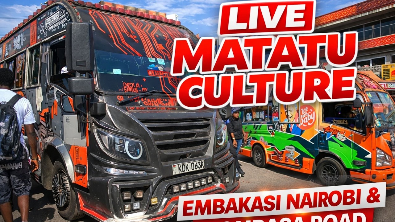 LIVE: Matatu Culture in Embakasi | Nganya Decorated Matatus on Mombasa Road Nairobi