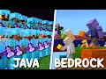 100 Minecraft Java Players vs 100 Bedrock Players