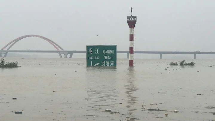 強降雨致湘江長沙站水位“超警” 樹木被淹只剩樹冠 - 天天要聞