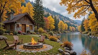 🍂 Peaceful Autumn in the Forest with Piano Music  🔥 Cozy Fireplace Sounds for Studying & Relaxing screenshot 5