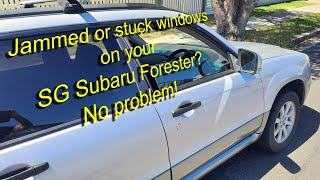 SG Subaru Forester Electric Window Motor Repair