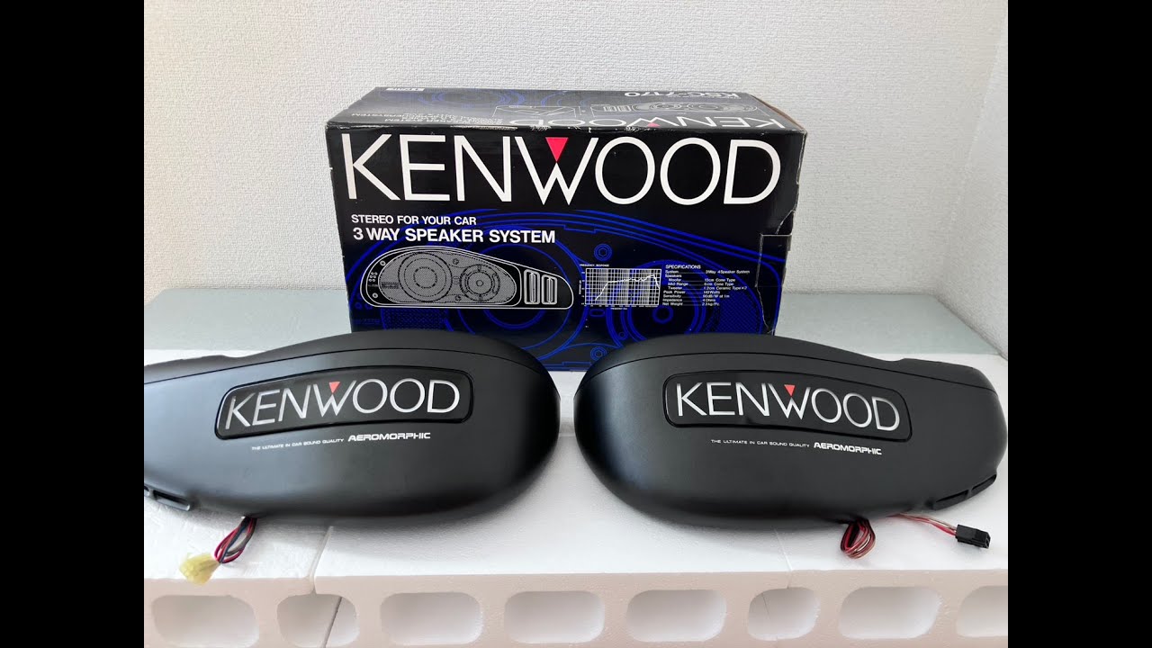 デットストック KENWOOD KSC-7170 未使用に近い 当時物 光るスピーカー