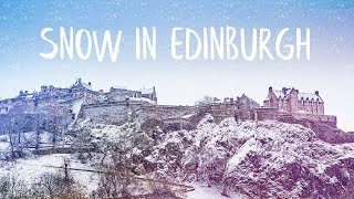 SNOW IN EDINBURGH