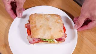 I eat this BLT sandwich almost every day   Just need bacon, tomato and lettuce