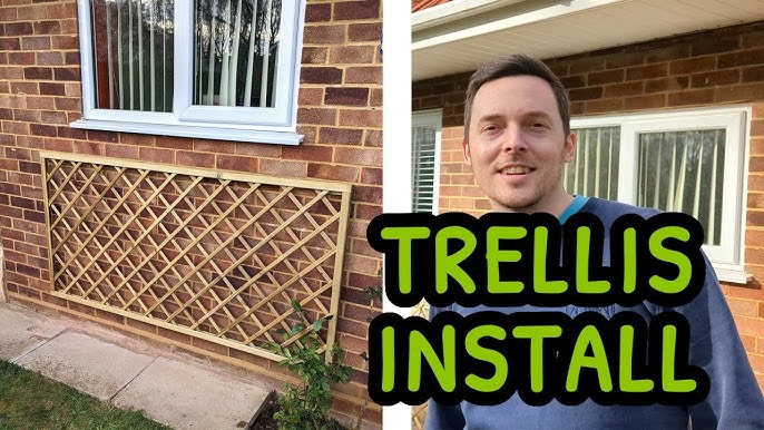 DIY Invisible Wire Trellis on a Brick Wall - Cotton Stem