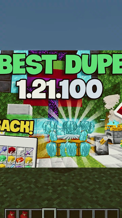 INSANE Minecraft Bedrock Dupe Glitch – 1.21.100