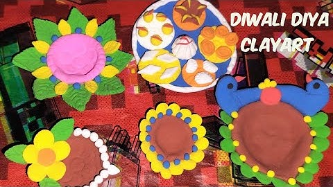 Diwali diya clayart 