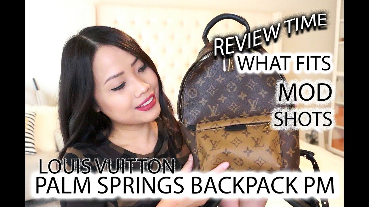 LOUIS VUITTON PALM SPRINGS BACKPACK PM FULL REVIEW 