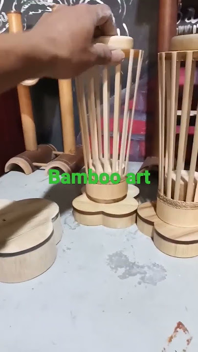 kreasi lampu hias dari bambu