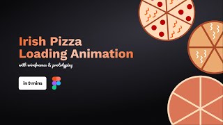 Design and animate 2 loading screen animations for a pizza shop | Figma Prototype tutorial