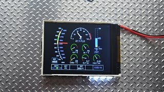 Avionics displays for scale rc helicopter - jet - plane