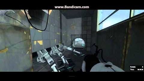 Portal 2 speedrun Bridge the gap