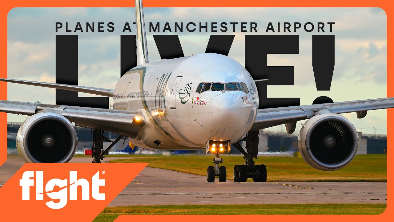 Close-up Evening Heavies! 🧡 Manchester Airport LIVE